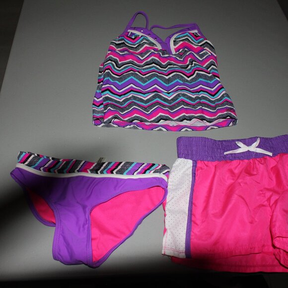 Orchid 3 Pcs ZeroXposur Tankini Swimsuit Size 10 New - Picture 1 of 3